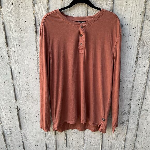 Toad&Co Other - Toad&Co Primo Long Sleeve Henley 100% Organic Cotton Garment-Dyed Finish Rust XL